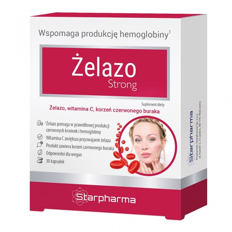 ŻELAZO STRONG 30 KAPSUŁEK - STARPHARMA