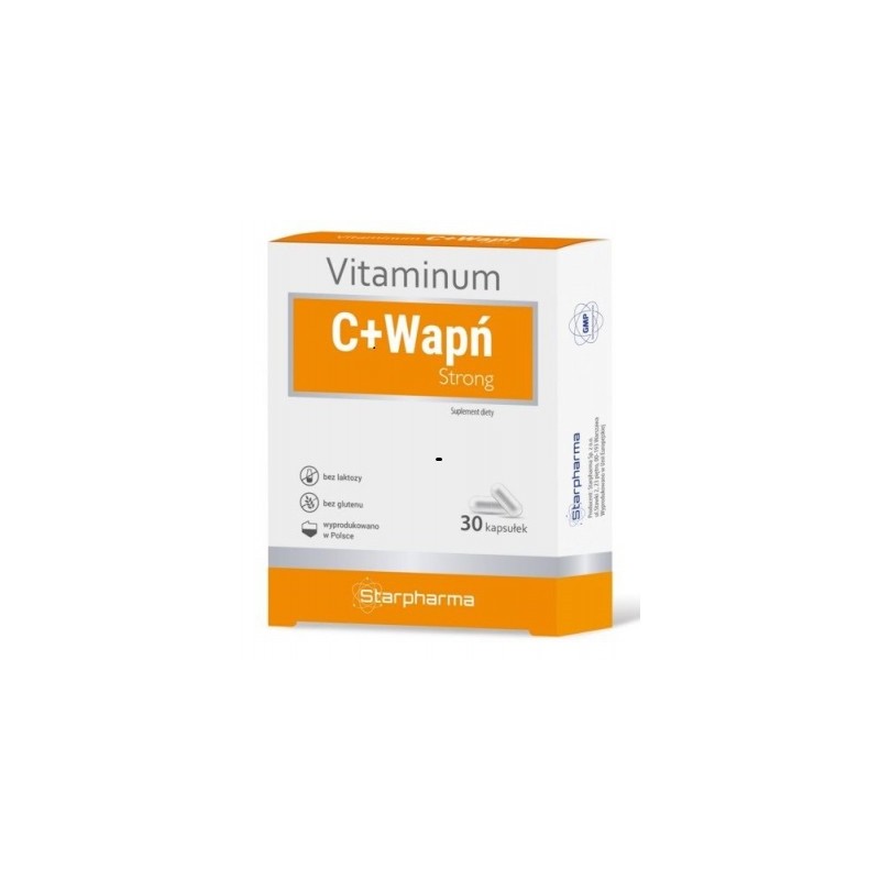 WITAMINA C + WAPŃ STRONG 30 KAPSUŁEK - STARPHARMA