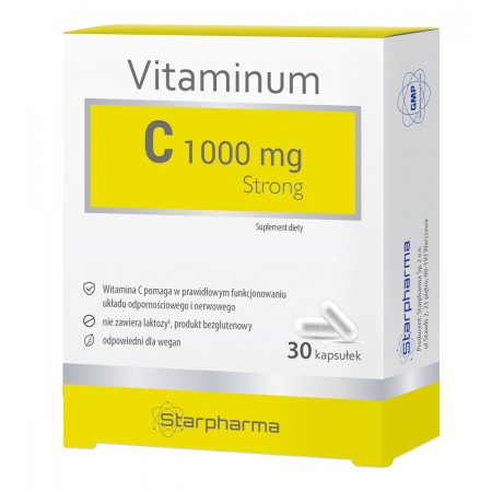 WITAMINA C STRONG (1000 mg) 30 KAPSUŁEK - STARPHARMA