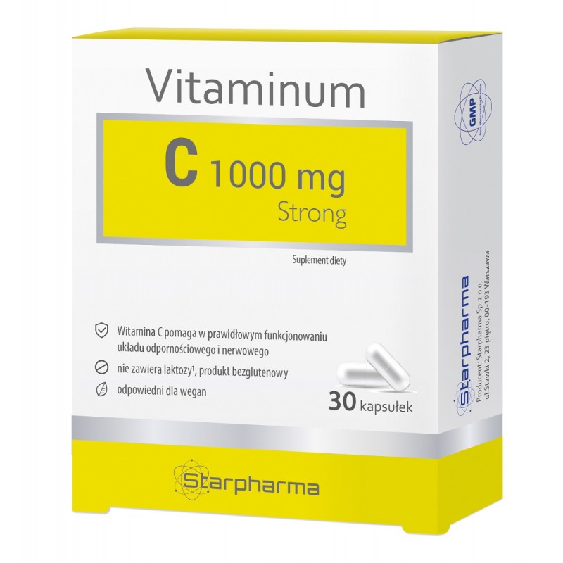 WITAMINA C STRONG (1000 mg) 30 KAPSUŁEK - STARPHARMA