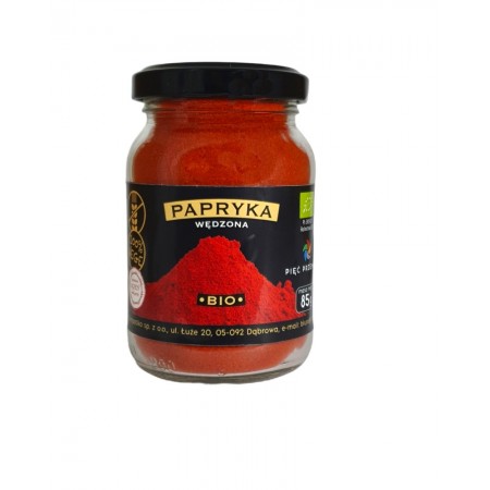 PAPRYKA WĘDZONA MIELONA BEZGLUTENOWA BIO 85 g - PIĘĆ PRZEMIAN