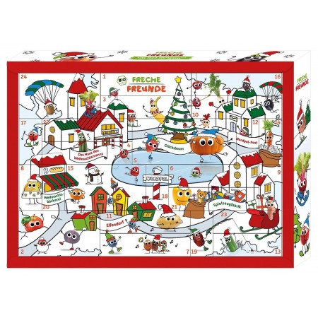 KALENDARZ ADWENTOWY - PRZEKĄSKI BIO 991 g - FRECHE FREUNDE (PRODUKT SEZONOWY)
