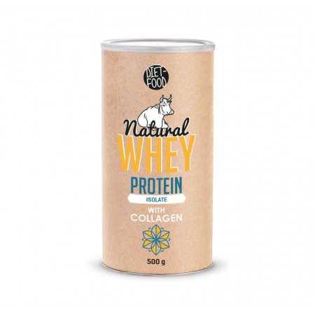 IZOLAT BIAŁKA SERWATKOWEGO Z KOLAGENEM 500 g - DIET-FOOD