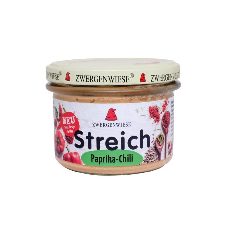 PASTA SŁONECZNIKOWA Z PAPRYKĄ BEZGLUTENOWA  BIO 180 g - ZWERGENWIESE