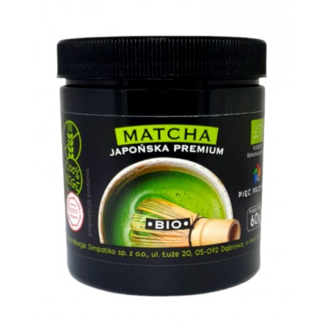 HERBATA ZIELONA MATCHA BEZGLUTENOWA BIO 60 g - PIĘĆ PRZEMIAN