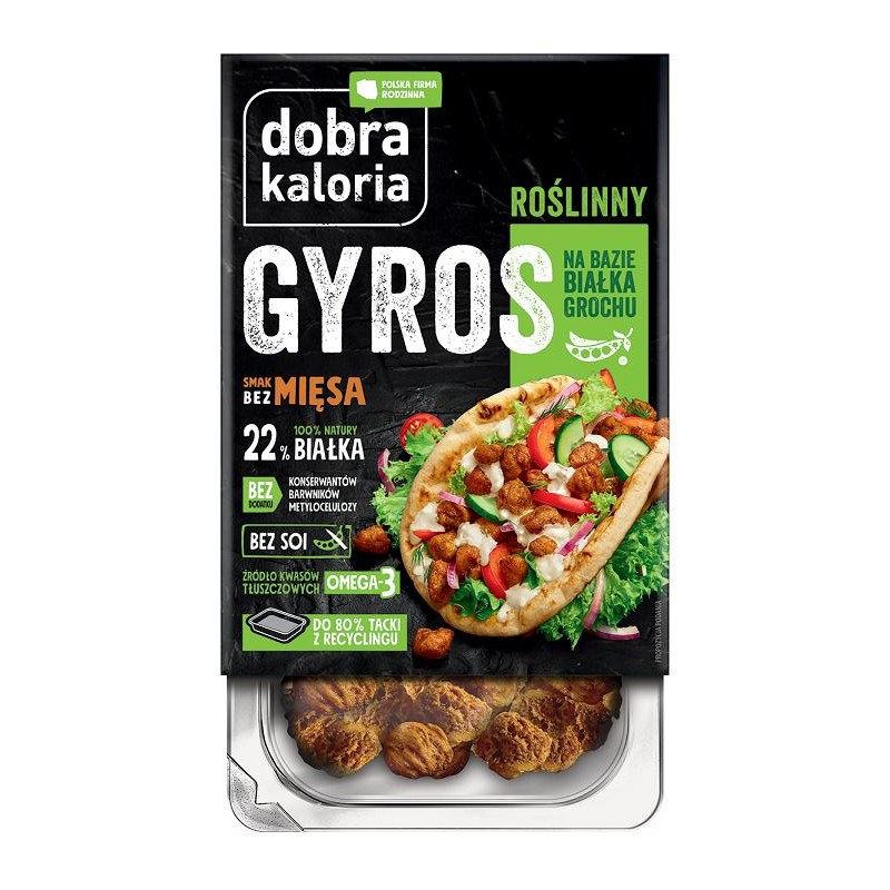 GYROS ROŚLINNY NA BAZIE GROCHU 150 g - DOBRA KALORIA