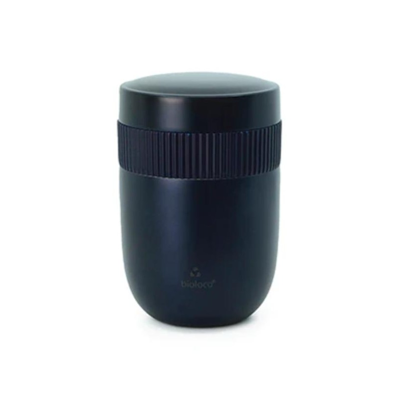 LUNCHPOT ZE STALI NIERDZEWNEJ DWUCZĘŚCIOWY GRANATOWY 420 ml + 200 ml - CHIC-MIC