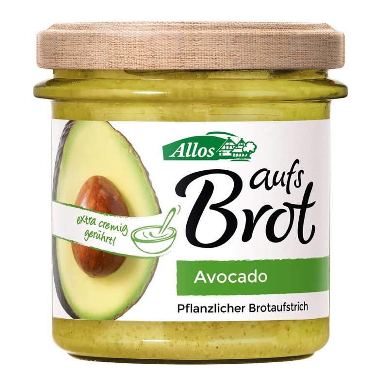 PASTA KREMOWA Z AWOKADO BEZGLUTENOWA BIO 140 g - ALLOS