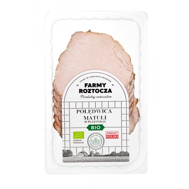 POLĘDWICA MATULI PLASTRY BIO 100 g - FARMY ROZTOCZA (Z PÓŁKI)
