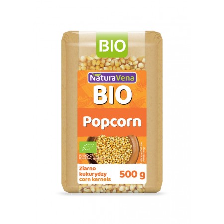 POPCORN (ZIARNO KUKURYDZY) BIO 500 g - NATURAVENA