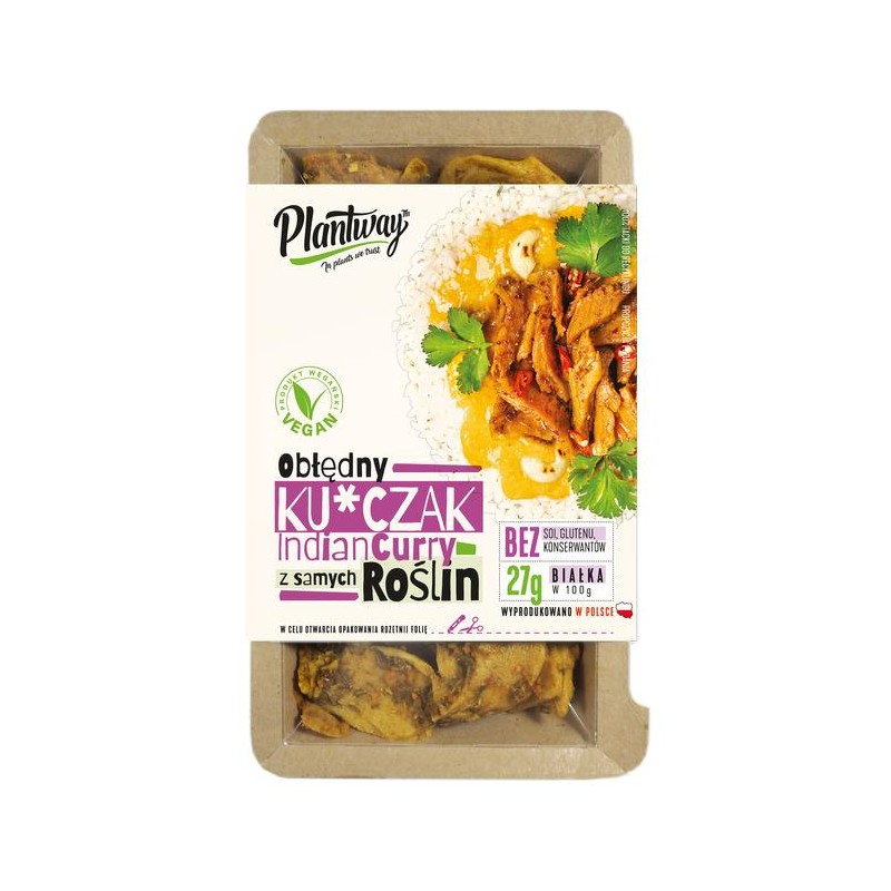 KURCZAK ROŚLINNY A'LA INDIAN CURRY 160 g - PLANTWAY