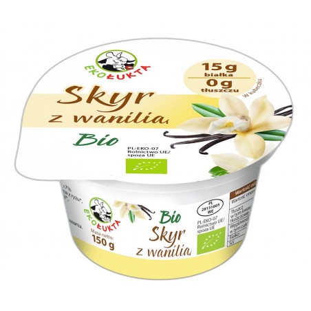 JOGURT SKYR TYPU ISLANDZKIEGO Z WANILIĄ BIO 150 g - EKO ŁUKTA