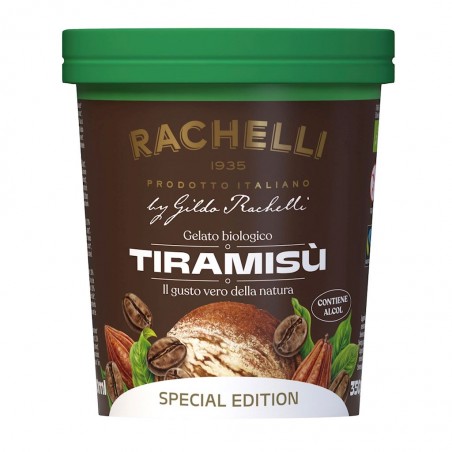 LODY TIRAMISU FAIR TRADE BEZGLUTENOWE BIO 500 ml - RACHELLI ICE CREAM