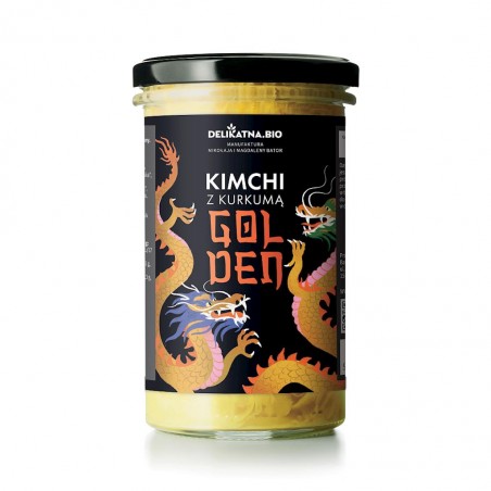 KIMCHI Z KURKUMĄ GOLDEN 540 g - DELIKATNA (ZAKWASOWNIA)