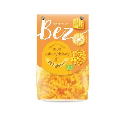 Makaron bezglutenowy kukurydziany świder BIO 250 g - Bartolini