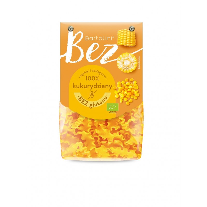 Makaron bezglutenowy kukurydziany fala BIO 250 g - Bartolini