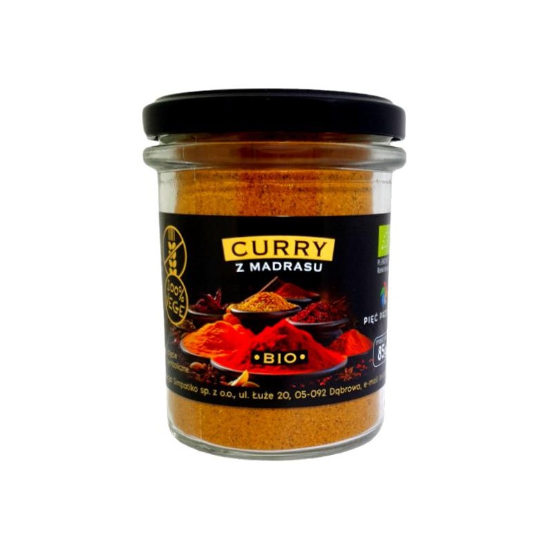 Curry z Madrasu BIO 85 g - Pięć Przemian