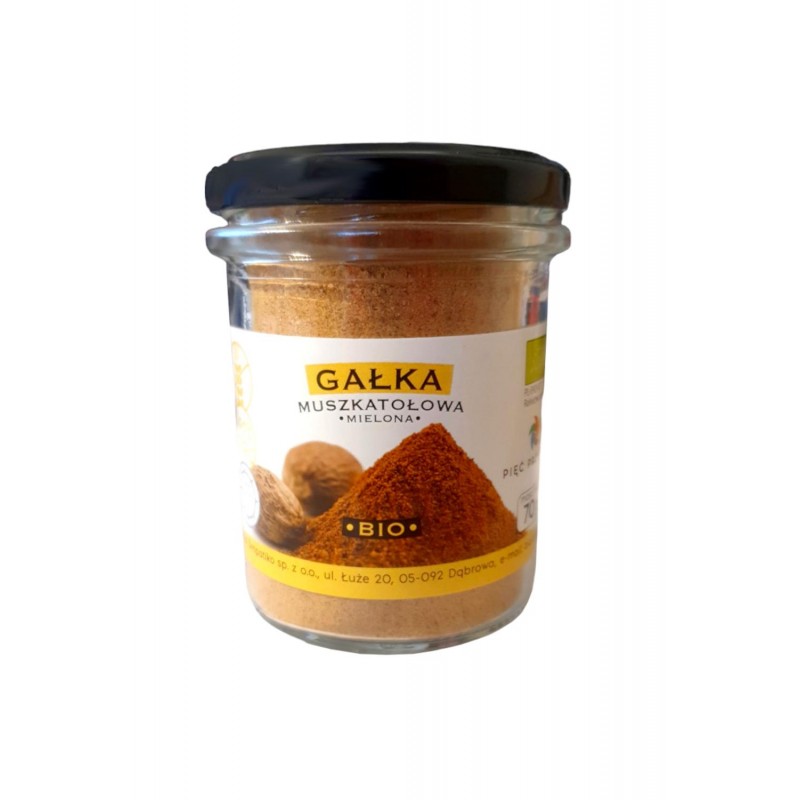 Gałka muszkatołowa mielona BIO 70 g - Pięć Przemian