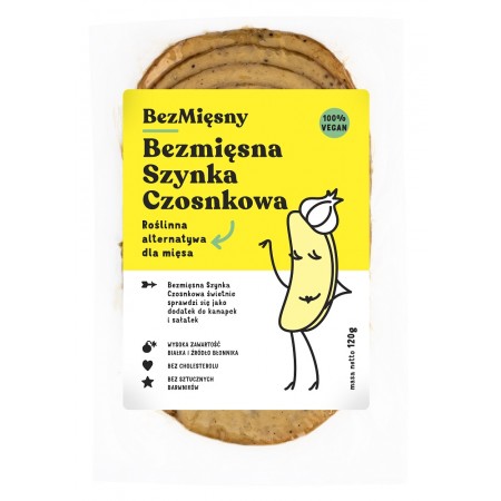 SZYNKA CZOSNKOWA ROŚLINNA 120 g - BEZMIĘSNY