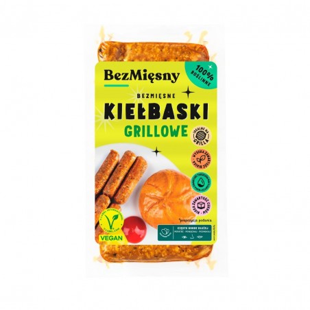 KIEŁBASKI GRILLOWE ROŚLINNE180 g - BEZMIĘSNY