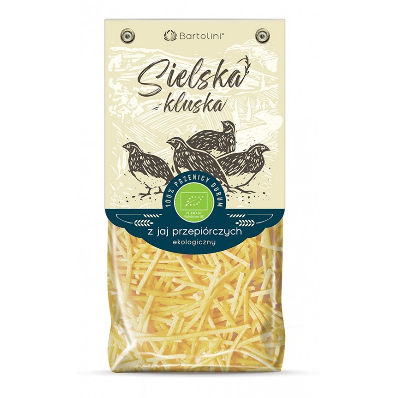 MAKARON (Z JAJ PRZEPIÓRCZYCH) KRAJANKA BIO 250 g - BARTOLINI