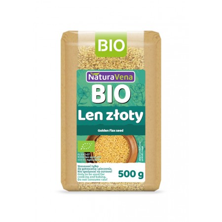 LEN ZŁOTY BIO 500 g - NATURAVENA