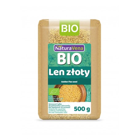 LEN ZŁOTY BIO 500 g - NATURAVENA