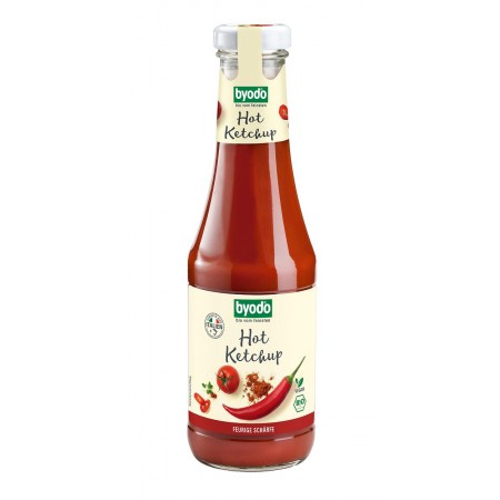 KETCHUP PIKANTNY BEZGLUTENOWY BIO 500 ml - BYODO