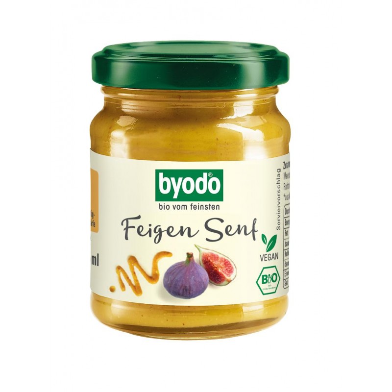 MUSZTARDA FIGOWA BEZGLUTENOWA BIO 125 ml - BYODO