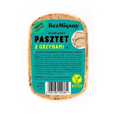 Bezmięsny Pasztet z grzybami 125 g