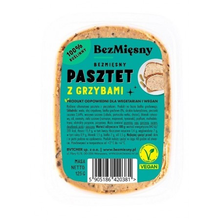 Bezmięsny Pasztet z grzybami 125 g