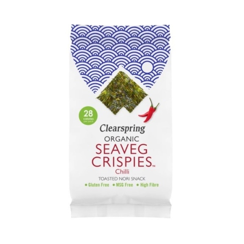 Chipsy z alg morskich o smaku chili Seaveg BEZGL. BIO 4 g
