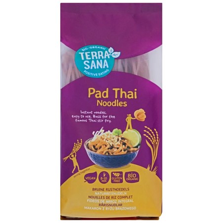 MAKARON (Z RYŻU BRĄZOWEGO) TYPU NOODLE PAD THAI BIO 250 g - TERRASANA