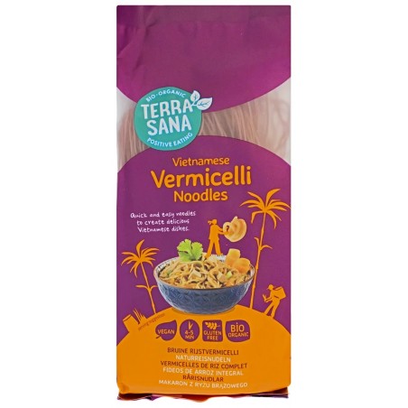 MAKARON (Z RYŻU BRĄZOWEGO) VERMICELLI BIO 250 g - TERRASANA