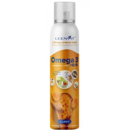 OLEJ OMEGA 3,6,9 O SMAKU CURRY W SPRAYU 150 ml - LEENVIT
