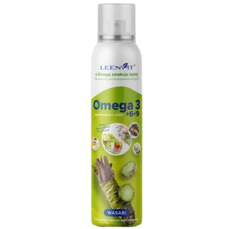 OLEJ OMEGA 3,6,9 O SMAKU WASABI W SPRAYU 150 ml - LEENVIT