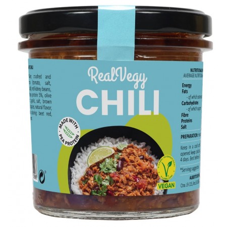 CHILI WEGAŃSKIE BEZGLUTENOWE 280 g -  REAL VEGY (EMPERATRIZ)