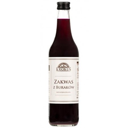 ZAKWAS Z BURAKÓW NIEPASTERYZOWANY 500 ml - KROKUS