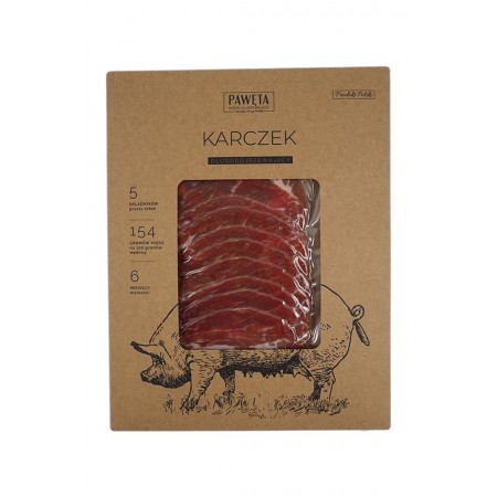 KARCZEK WIEPRZOWY DOJRZEWAJĄCY PLASTRY 50 g - PAWĘTA