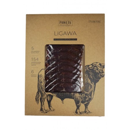 LIGAWA WOŁOWA DOJRZEWAJĄCA PLASTRY 50 g - PAWĘTA
