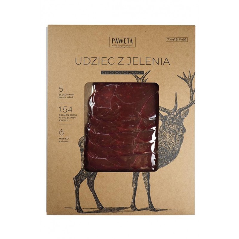 UDZIEC Z JELENIA DOJRZEWAJĄCY PLASTRY 50 g - PAWĘTA