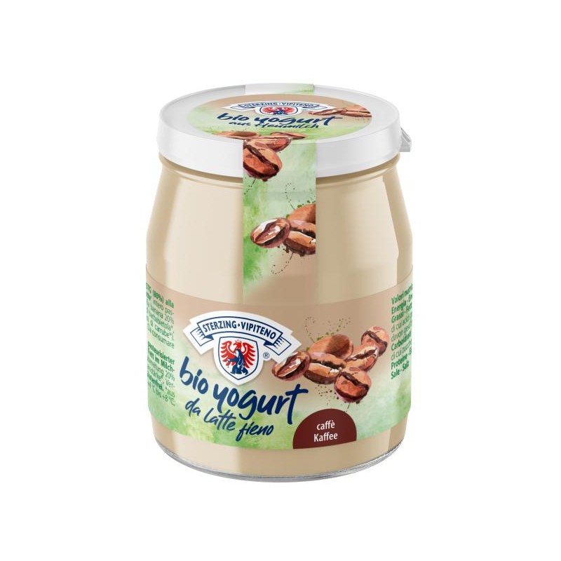 JOGURT KAWOWY Z MLEKA SIENNEGO BIO 150 g (SŁOIK) - STERZING-VIPITENO
