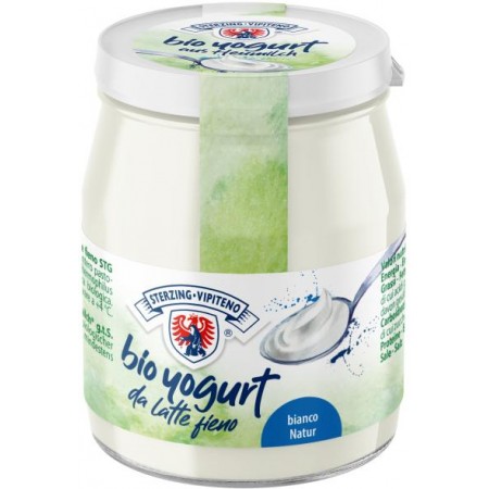 JOGURT NATURALNY Z MLEKA SIENNEGO (3,5 % TŁUSZCZU) BIO 150 g (SŁOIK) - STERZING-VIPITENO