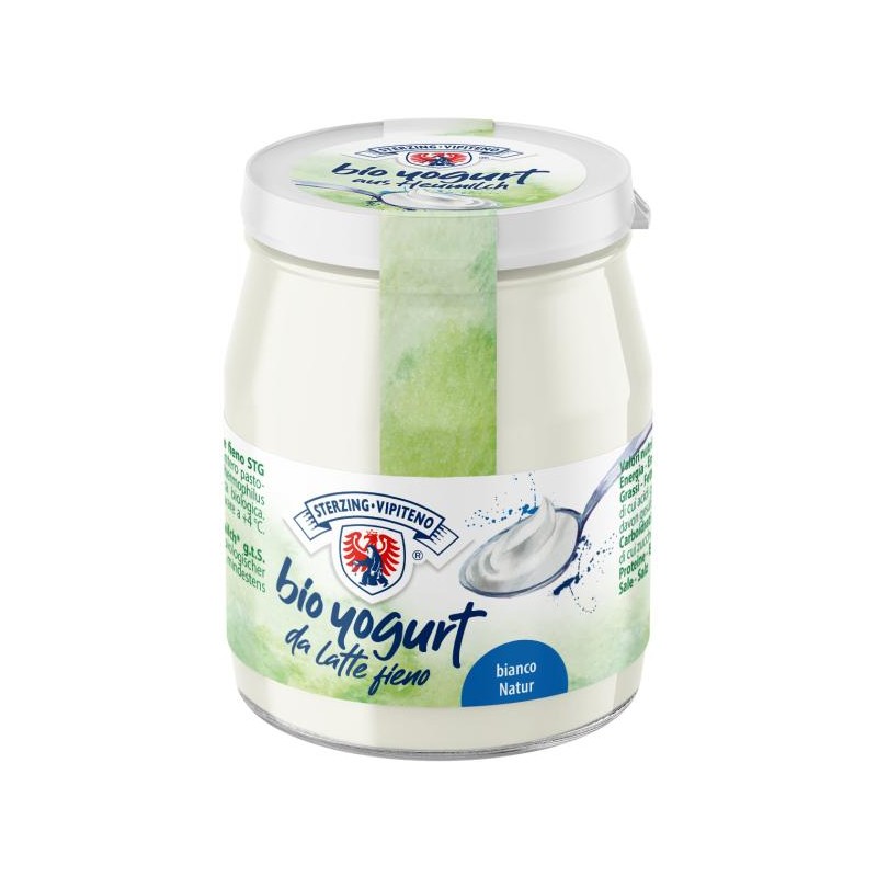 JOGURT NATURALNY Z MLEKA SIENNEGO (3,5 % TŁUSZCZU) BIO 150 g (SŁOIK) - STERZING-VIPITENO