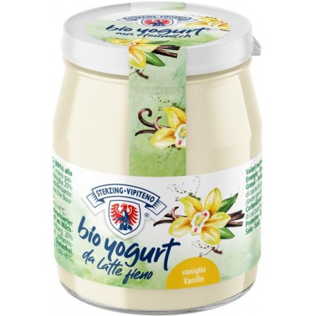 JOGURT WANILIOWY Z MLEKA SIENNEGO BIO 150 g (SŁOIK) - STERZING-VIPITENO