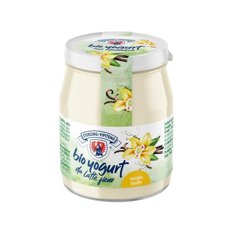 JOGURT WANILIOWY Z MLEKA SIENNEGO BIO 150 g (SŁOIK) - STERZING-VIPITENO