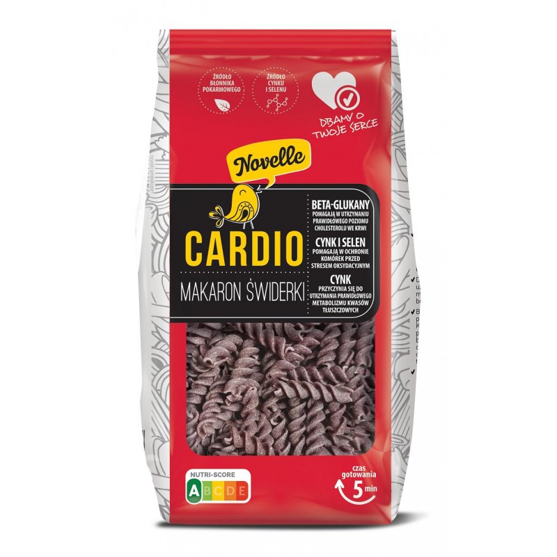MAKARON CARDIO ŚWIDERKI 250 g - NOVELLE