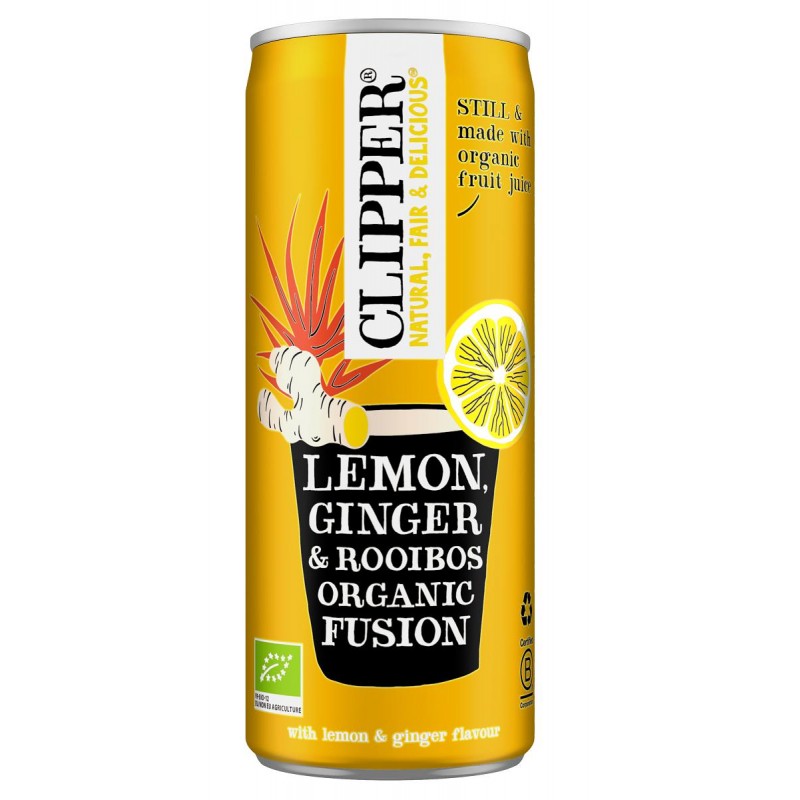 NAPÓJ OWOCOWY Z ROOIBOS O SMAKU IMBIR - CYTRYNA BIO 250 ml - CLIPPER