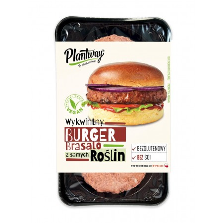 BURGER ROŚLINNY BRASATO 200 g - PLANTWAY
