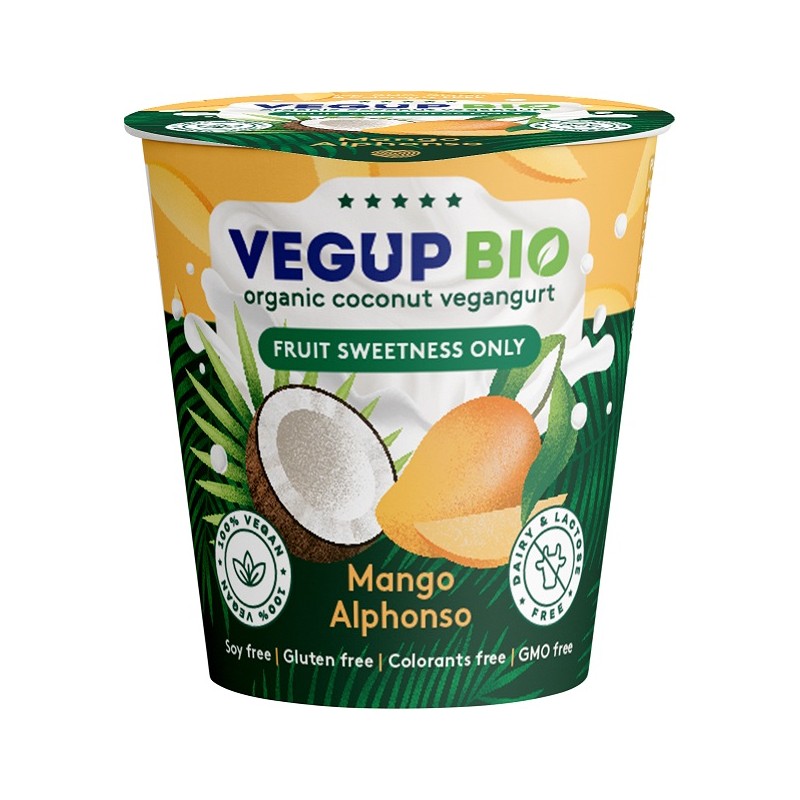 DESER KOKOSOWY MANGO BEZGLUTENOWY VEGANGURT BIO 140 g - VEGUP BIO